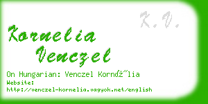 kornelia venczel business card